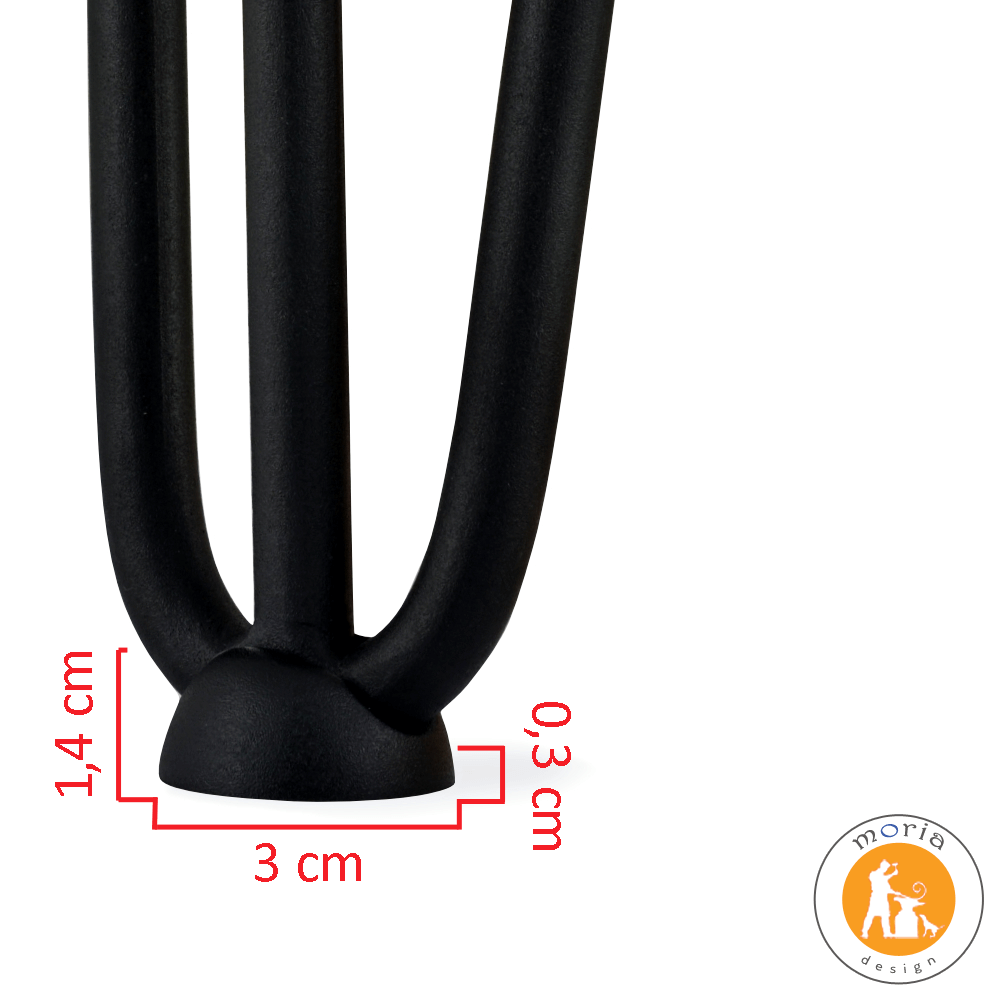 Almohadilla de silicona negra para horquillas, evita rayar el suelo Almohadilla de silicona negra para horquilla