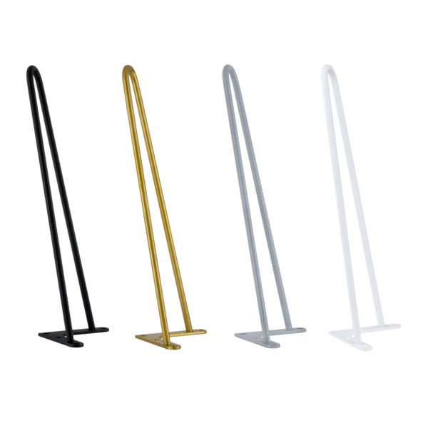 Metal hairpin legs in various colours